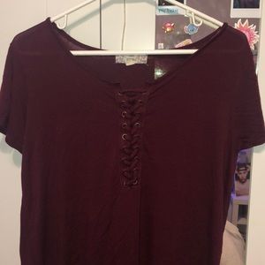 Very cute Marroon Tie shirt!!